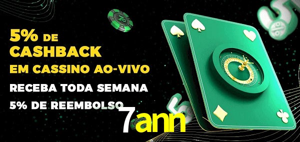 Promoções do cassino ao Vivo 7ann